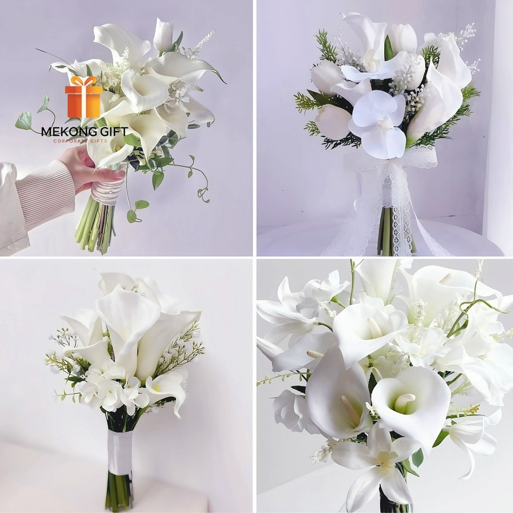 Nhận làm các mẫu hoa cưới calla lily cầm tay cô dâu theo yêu cầu tại TpHCM